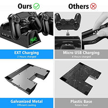 Carica l&#39;immagine nel visualizzatore di Gallery, OIVO PS4 Supporto Verticale con Ventola di Raffreddamento, Stazione di...