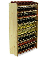 Carica l&#39;immagine nel visualizzatore di Gallery, MODO24 Porta Bottiglie Vino Armadio Supporto 118,4x72,2x26,5 cm, Non Trattato - Ilgrandebazar