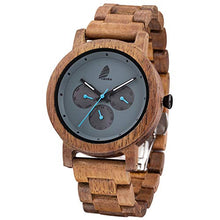 Carica l&#39;immagine nel visualizzatore di Gallery, Orologio da Uomo e donne in Legno, CZOKA Noce nero naturale/oliva Acacia - Ilgrandebazar