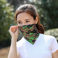 Carica l'immagine nel visualizzatore di Gallery, Gwolf Sciarpa Tubo Uomo Donna Maschera Sportiva, verde mimetico