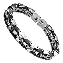 Carica l&#39;immagine nel visualizzatore di Gallery, Jovivi Bracciale in Acciaio Inossidabile Catena Pesante Moto Link... - Ilgrandebazar