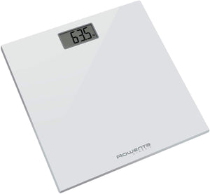 Rowenta BS1131 Classic Bilancia Pesapersone Digitale con Piatto in Vetro, Bianco