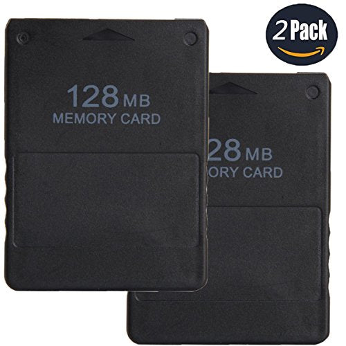 LEAGY 2 pezzi Memory Card da 128 MB per Sony Playstation 2 PS2