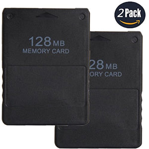 LEAGY 2 pezzi Memory Card da 128 MB per Sony Playstation 2 PS2