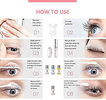 Carica l'immagine nel visualizzatore di Gallery, Kit Laminazione Ciglia,Kit Permanente per Ciglia, arricciature e sollevamento, semi permanenti, per trattamenti di bellezza, inclusi paraspifferi, cuscinetti e accessori