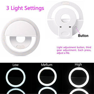 AUTOPkio Selfie Ring Light, 36 LED Light USB ricaricabile per Charge - Ilgrandebazar