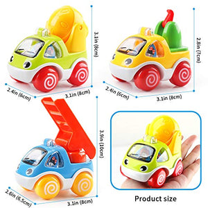 Amy & Benton Auto Giocattoli per 1 2 Anni, Tirare Indietro multicolore