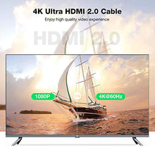 Carica l&#39;immagine nel visualizzatore di Gallery, Cavo HDMI 4k Ultra HD [2m],Cavi 2.0 alta velocità Supporta Ethernet 2m