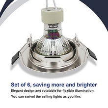 Carica l&#39;immagine nel visualizzatore di Gallery, Lengjoy Faretti LED da Incasso per cartongesso,Orientabile con 2700k silver - Ilgrandebazar