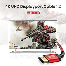 Carica l'immagine nel visualizzatore di Gallery, Cavo DisplayPort 4K, ALCLAP DP 144Hz Alta 2m, Rosso