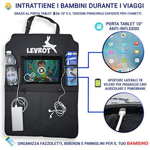 Levrot Set Proteggi Sedili Auto Bambini - Organizer con Tasca per Tablet e... - Ilgrandebazar