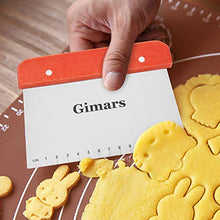 Carica l'immagine nel visualizzatore di Gallery, Gimars Raschietto Tagliapasta Spatola Professionale da Pizza Manico Legno