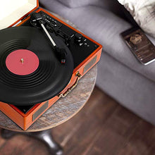 Carica l&#39;immagine nel visualizzatore di Gallery, amzdeal Giradischi Vinile 3 Velocità (33 / 45 / 78 Giri) Stereo Portatile ,...