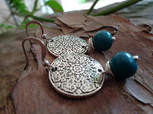Carica l&#39;immagine nel visualizzatore di Gallery, ✿ SEMI DI ASAI TURCHESE BOHO ETHNO MANDALA ✿ orecchini esotici - regalo...