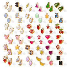 Carica l&#39;immagine nel visualizzatore di Gallery, Hifot Orecchini Bambina 36 Pairs, Ragazze Donna Gioielli Fiori Set... - Ilgrandebazar