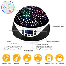 Carica l&#39;immagine nel visualizzatore di Gallery, Shayson Lampada Proiettore Stelle Luce Notturna LED di...