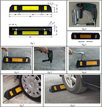 Carica l&#39;immagine nel visualizzatore di Gallery, SNS SAFETY LTD RWS-225 Fermaruote in Gomma per Parcheggi Commerciali o... - Ilgrandebazar