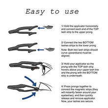 Carica l&#39;immagine nel visualizzatore di Gallery, H-Piano - Ciglia magnetiche, 3 magneti, 4 pezzi, set di ciglia magnetiche...