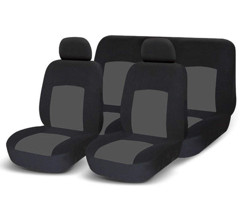 RebecaShop COPRISEDILI UNIVERSALI per Auto Kit Anteriore E Grigio / nero