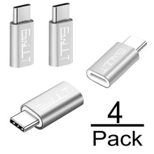 Carica l'immagine nel visualizzatore di Gallery, EasyULT Adattatore USB C a Micro [4 Pack], C Adapter Type C... - Ilgrandebazar