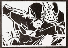 Carica l&#39;immagine nel visualizzatore di Gallery, Poster The Flash Justice League Handmade Graffiti Street Art - Artwork
