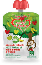 Carica l'immagine nel visualizzatore di Gallery, Cuore di Frutta Frullato Bio 100% Mela, Banana e Fragola, 12 Unità - 1.08...