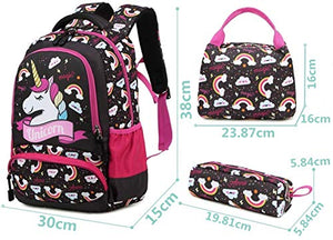 Meisohua Unicorno Zaino Scuola Elementare Impermeabile Zaini 1marrone Scuro