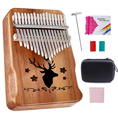 Kalimba Thumb Piano 17 tasti, Topnaca Finger Con Istruzioni, Mbira... - Ilgrandebazar