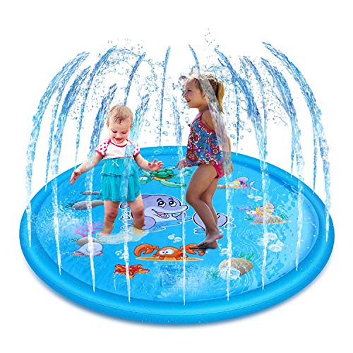 Funny House Tappetino Gioco d'Acqua, 170CM Splash Play Mat di Spruzzi...