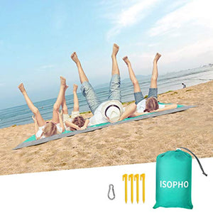 ISOPHO Coperta da Spiaggia Picnic Verde(210*200)