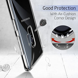 ESR Cover per Samsung Galaxy S9 [Supporta la Ricarica 01-Trasparente - Ilgrandebazar