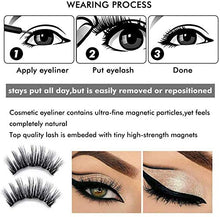 Carica l'immagine nel visualizzatore di Gallery, Ciglia Magnetiche con Eyeliner Magnetico Kit, magnetiche, Reusable 3D...