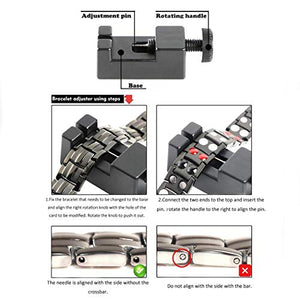 Magnetico bracciale per uomo, oro nero titanio acciaio terapia magnetica... - Ilgrandebazar