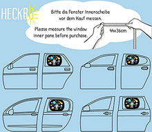 Carica l'immagine nel visualizzatore di Gallery, 2x HECKBO Parasole Autoadesivo per Auto - Protezione dal Sole per Bambini - Astronauta - 44x36cm - Tendine Autoadesive per Finestrini e Lunotto con Custodia