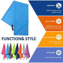 Carica l'immagine nel visualizzatore di Gallery, Eono by Amazon - Asciugamano in Microfibra, XXL - 200cm x 100 cm, Blu