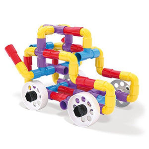 Quercetti- Tubation Wheels Gioco di Costruzioni Tubolari su Multicolore - Ilgrandebazar