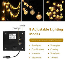 Carica l'immagine nel visualizzatore di Gallery, ZWOOS Catena Luminosa Solare, 7m 50 LED Luci Solari Esterno con Bianco Caldo