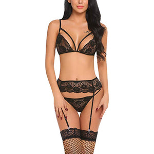 SHOLOV Babydoll Lingerie Sexy Erotico, 4 Set Hot Pizzo Donna con... - Ilgrandebazar