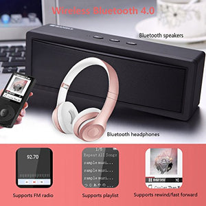 AGPTEK Bluetooth 4.0 Lettore Mp3 8GB C3B Player di Metallo con Nero MC3