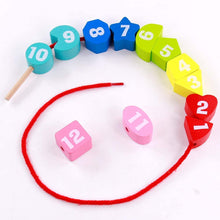 Carica l&#39;immagine nel visualizzatore di Gallery, Orologio Giocattolo Bambino Montessori Giocattoli de Puzzle in Legno 4 in 1 Regalo Educativi Giochi per Bambini 3 4 5 6 Anni