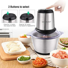 Carica l&#39;immagine nel visualizzatore di Gallery, Tritatutto Elettrico, homeasy 2L Frullatore Multifunzionale con Ciotola in