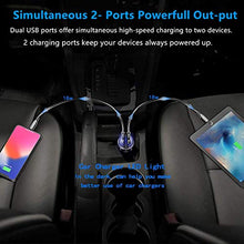 Carica l'immagine nel visualizzatore di Gallery, Blsyetec Caricabatterie Auto, Doppia QC 3.0 36W/7.2A USB Nero