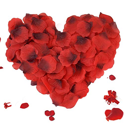 ASANMU 3000 Pezzi Petali di Rosa Rossa, Fiori Finti, Rosso - Ilgrandebazar