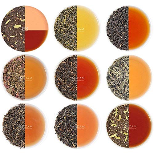 VAHDAM, Tè assortito in foglie sfuse - 10 TASTI, 50 PORZIONI - nero, tè...