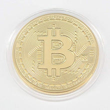 Carica l'immagine nel visualizzatore di Gallery, HOUSE CLOUD Moneta Fisica Bitcoin Color Oro . Vero Pezzo da Collezione Porta... - Ilgrandebazar