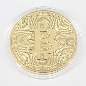 HOUSE CLOUD Moneta Fisica Bitcoin Color Oro . Vero Pezzo da Collezione Porta... - Ilgrandebazar