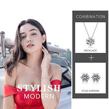 Carica l&#39;immagine nel visualizzatore di Gallery, Caiery 925 Sterling Collana e Orecchini da Donna, in Argento, con Round - Ilgrandebazar