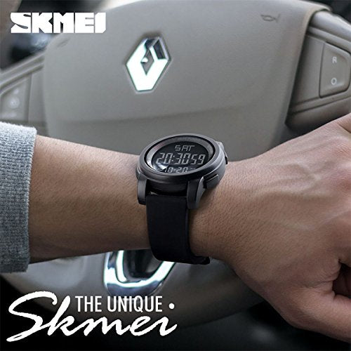 SKMEI Orologio Uomo Analogico-Digitale Modello 1688 – Nero, Impermeabile 50m, Quarzo - 5