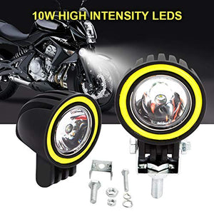Safego 2 x 10W Moto Faro da Lavoro Luce di Profondita' a LED Lampada...