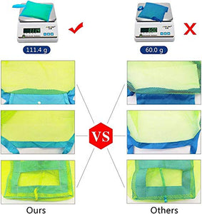 non-branded Large Borsa da Spiaggia a Rete Anti-Sabbia,2 Pezzi...